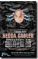 Poster for the 'Hedda Gabler'