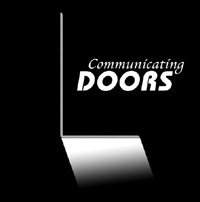 Logo for Alan Ayckbourn's 'Communicating Doors' (Design by Jeff Kemeter)