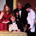 Photo #1: Laura Tirronen, Carly Young, Rich Bloom, Curtis Kinnel, and Nancy Meyer in 'The Game's Afoot'