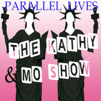 Logo for Kathy Najimy and Mo Gaffney's 'Parallel Lives' (Design by Jeff Kemeter)