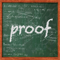 Logo for David Auburn's 'Proof' (Design by Jeff Kemeter)